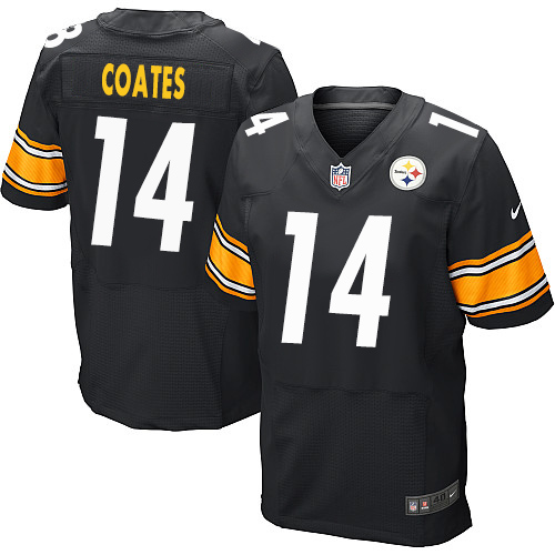 Men's Elite Sammie Coates Nike Jersey Black Home - #14 NFL Pittsburgh Steelers